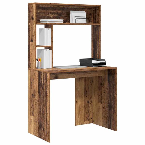 vidaXL Bureau Bois Ancien 91 x 50 x 149 cm Bois d'ing&eacute;nierie