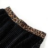 Jupe pour enfants avec ceinture l&eacute;opard noir 116