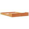 vidaXL Cadre de lit Brun cire 135 x 190 cm Pin massif