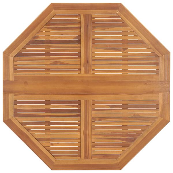 vidaXL Table &agrave; manger pliable de jardin 120x120x75 cm Bois de teck