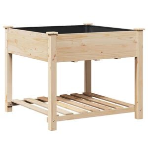 vidaXL Cache-pot de jardin Beige 90 x 90 x 76,5 cm