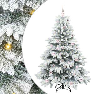 vidaXL Sapin de No&euml;l artificiel avec 150 LED Blanc 150 cm PE et PVC