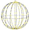 vidaXL Boule 160 LED Blanc chaud 50,5 x 50,5 x 52 cm m&eacute;tal