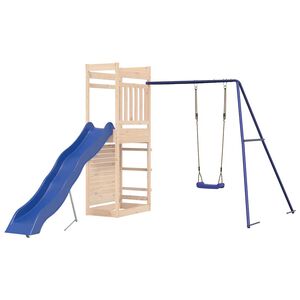vidaXL Aire de jeux d'ext&eacute;rieur bois de pin massif