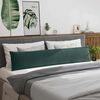 vidaXL Coussins de canap&eacute; 2 pcs Vert fonc&eacute; 200 x 40 cm