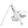 vidaXL Chaise haute b&eacute;b&eacute; Beige Aluminium