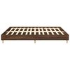 vidaXL Cadre de lit sans matelas ch&ecirc;ne marron 200x200 cm