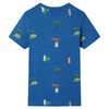 T-shirt pour enfants m&eacute;lange de bleu fonc&eacute; 140
