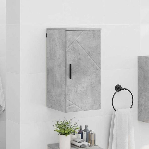 vidaXL Cabinet de salle de bain Gris b&eacute;ton 30 x 31,5 x 61 cm