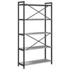 vidaXL &Eacute;tag&egrave;re Sonoma gris 80 x 30 x 155 cm Bois d'ing&eacute;nierie