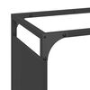 vidaXL Portant de bois chauffage noir 60x28x65 cm