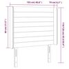 vidaXL T&ecirc;te de lit &agrave; LED Rose 103x16x118/128 cm Velours