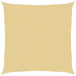 vidaXL Voile d'ombrage sable 2x2 m 100 % polyester oxford