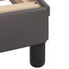 vidaXL Lit Viana avec matelas gris 140x190 cm similicuir