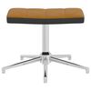 vidaXL Chaise de relaxation avec tabouret Marron Velours et PVC