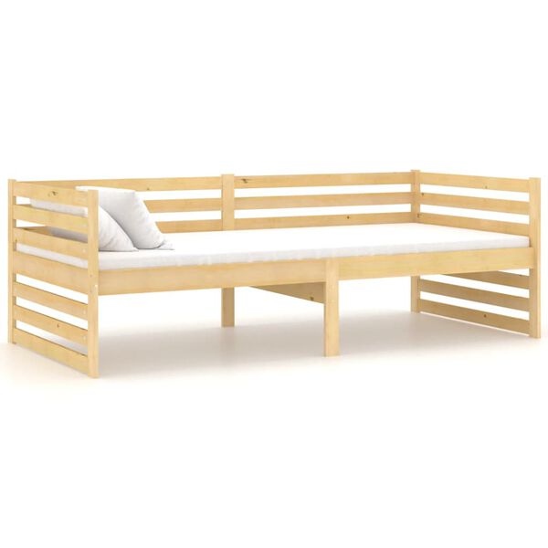 vidaXL Lit de jour sans matelas bois de pin massif 90x200 cm