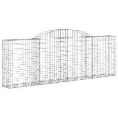 vidaXL Paniers à gabions arqués 13 pcs 300x30x100/120 cm fer galvanisé