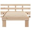 vidaXL Cadre de lit avec t&ecirc;te de lit Marron 75 x 190 cm Pin massif