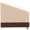 vidaXL Housse de banc 3 places beige 204x86x48/73 cm oxford 600D
