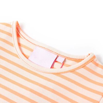 T-shirt pour enfants orange néon 92