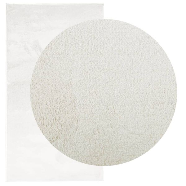 vidaXL Tapis OVIEDO &agrave; poils courts cr&egrave;me 80x150 cm