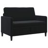 vidaXL Sofa avec rangement Noir 122 x 78 x 87 cm Polyester