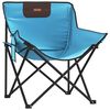 vidaXL Chaise de camping avec poche pliable lot de 2 bleu vif