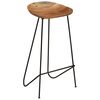 vidaXL Tabourets de bar lot de 2 bois d'acacia massif