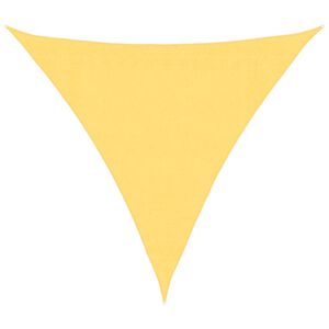 vidaXL Parasol en PEHD triangulaire 3,6x3,6x3,6 m Beige