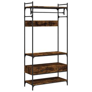 VidaXL Armoire &agrave; tiroirs ch&ecirc;ne fum&eacute; 89x39x184,5 cm bois d'ing&eacute;nierie