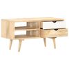 vidaXL Meuble TV 90x35x45 cm Bois massif de manguier
