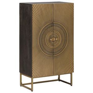 vidaXL Haut Armoire Laiton 53,5 x 30 x 95 cm