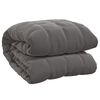 vidaXL Couverture lest&eacute;e Gris 155x220 cm 7 kg Tissu