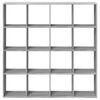 vidaXL Biblioth&egrave;que sonoma gris 137,5x29x137,5 cm bois d'ing&eacute;nierie