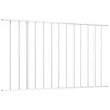 vidaXL Panneau de cl&ocirc;ture en acier thermolaqu&eacute; 1,7 x 1 m Blanc