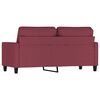 vidaXL Canap&eacute; &agrave; 2 places Rouge bordeaux 140 cm Tissu