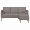 vidaXL Ensemble de Canap&eacute;s avec coussin Taupe Polyester
