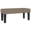 vidaXL Sommier &agrave; lattes de lit avec matelas Taupe 90x190 cm Tissu