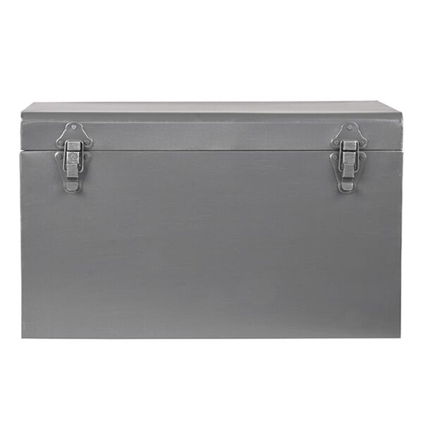 LABEL51 Bo&icirc;te de rangement Vintage 50x30x30 cm L Gris antique