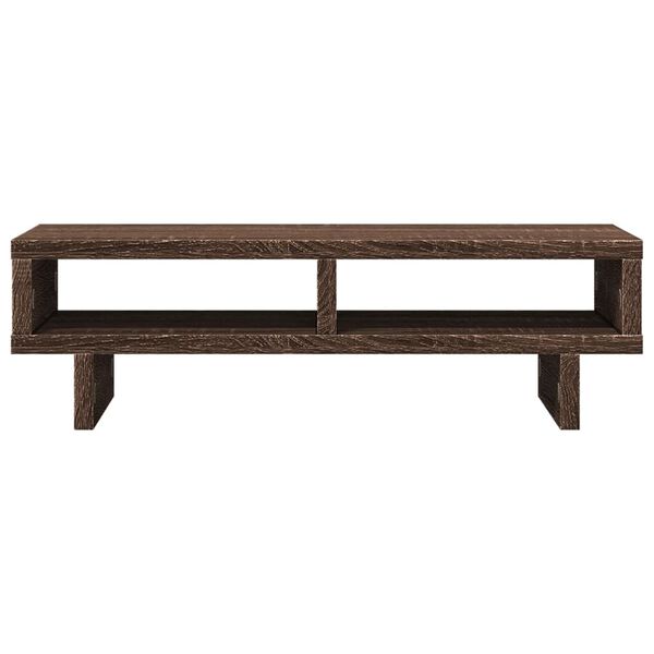 vidaXL Support de moniteur ch&ecirc;ne marron 50x27x15 cm bois d'ing&eacute;nierie