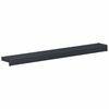 vidaXL Appui de fen&ecirc;tre Anthracite avec grain de bois PVC