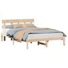 vidaXL Cadre de lit Marron 150 x 200 cm Bois de pin massif