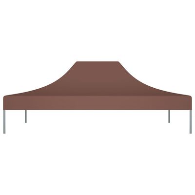 vidaXL Toit de tente de réception 4,5x3 m Marron 270 g/m²
