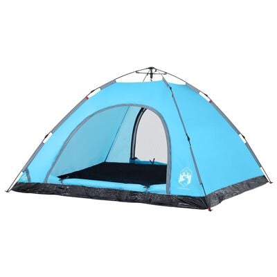 vidaXL Tente de camping 5 personnes bleu libération rapide