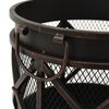vidaXL Foyer rustique avec tisonnier &Phi;42x54 cm Acier