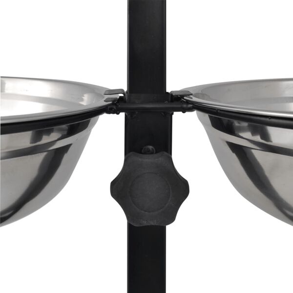 Support réglable avec 2 bols de 41 L pour chien