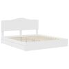 vidaXL Lit de Rangement Blanc 180 x 200 cm Bois d'ing&eacute;nierie