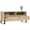 vidaXL Meuble TV chêne sonoma 100x34,5x44,5 cm bois d'ingénierie