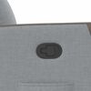vidaXL Fauteuil inclinable Gris clair Tissu