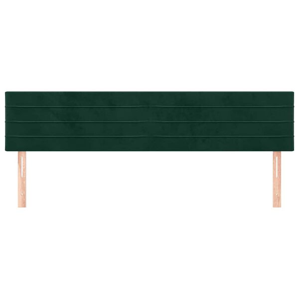 vidaXL Têtes de lit 2 pcs Vert foncé 80x5x78/88 cm Velours